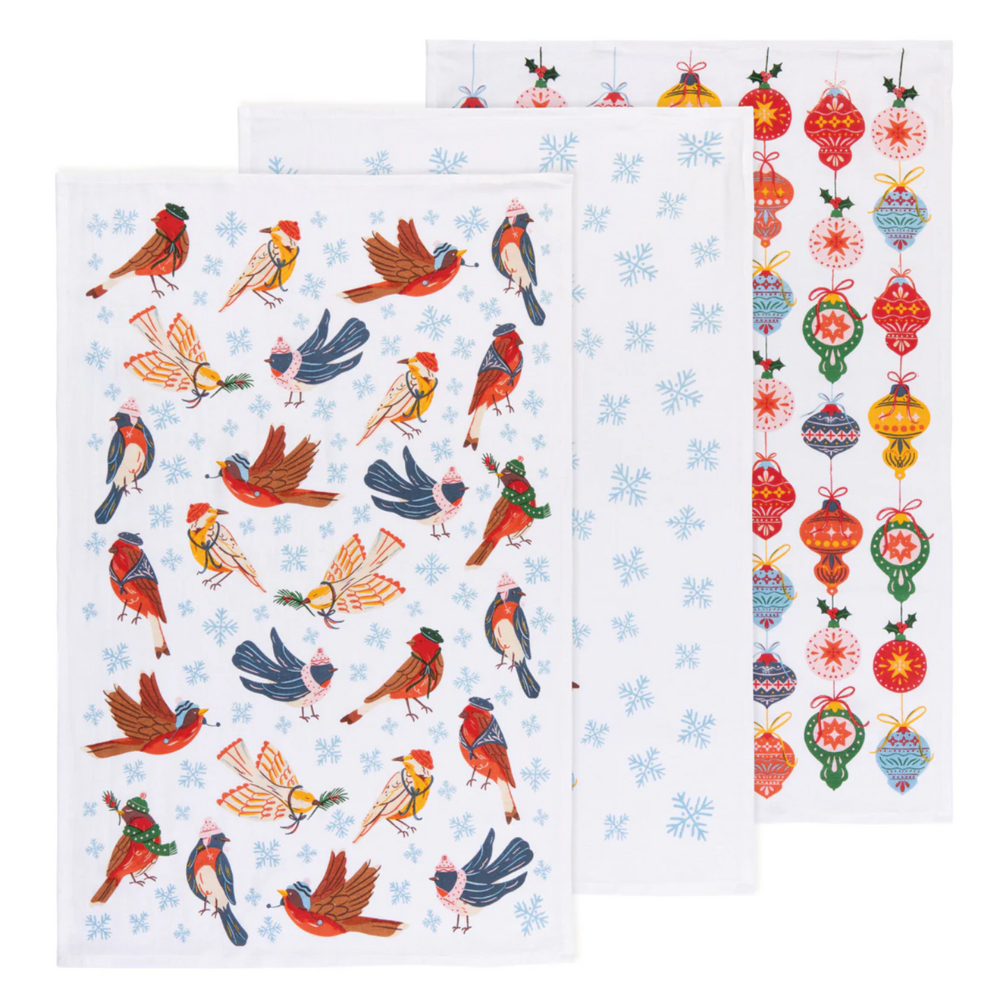 Holiday Floursack Tea Towels Set/3