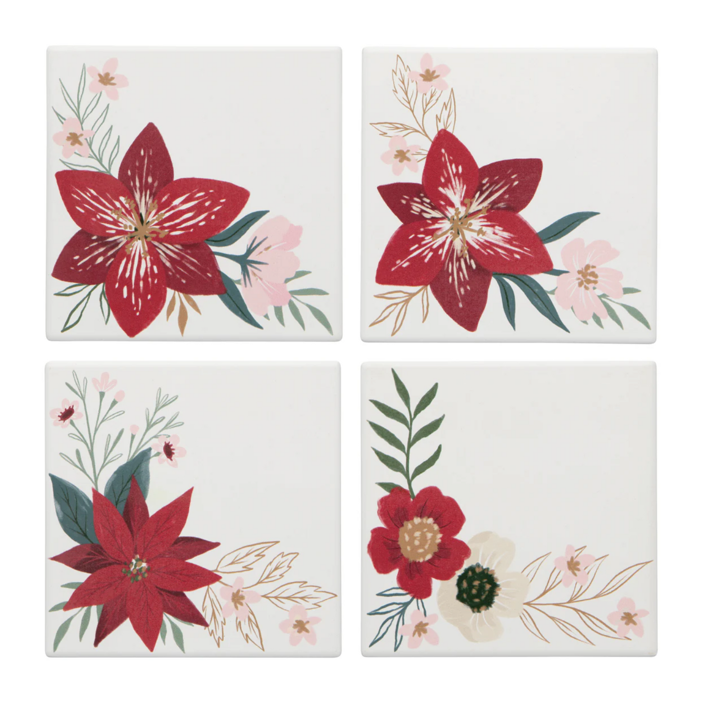 Amaryllis Soak Up Coasters