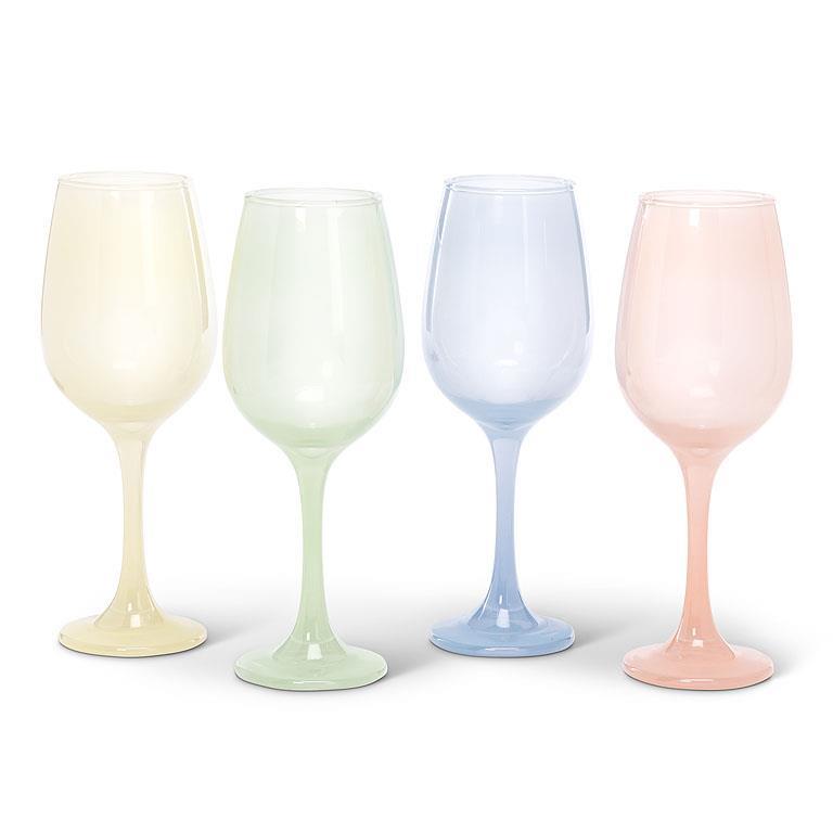 Sheer Pastel Wine Glass - Set of 4
