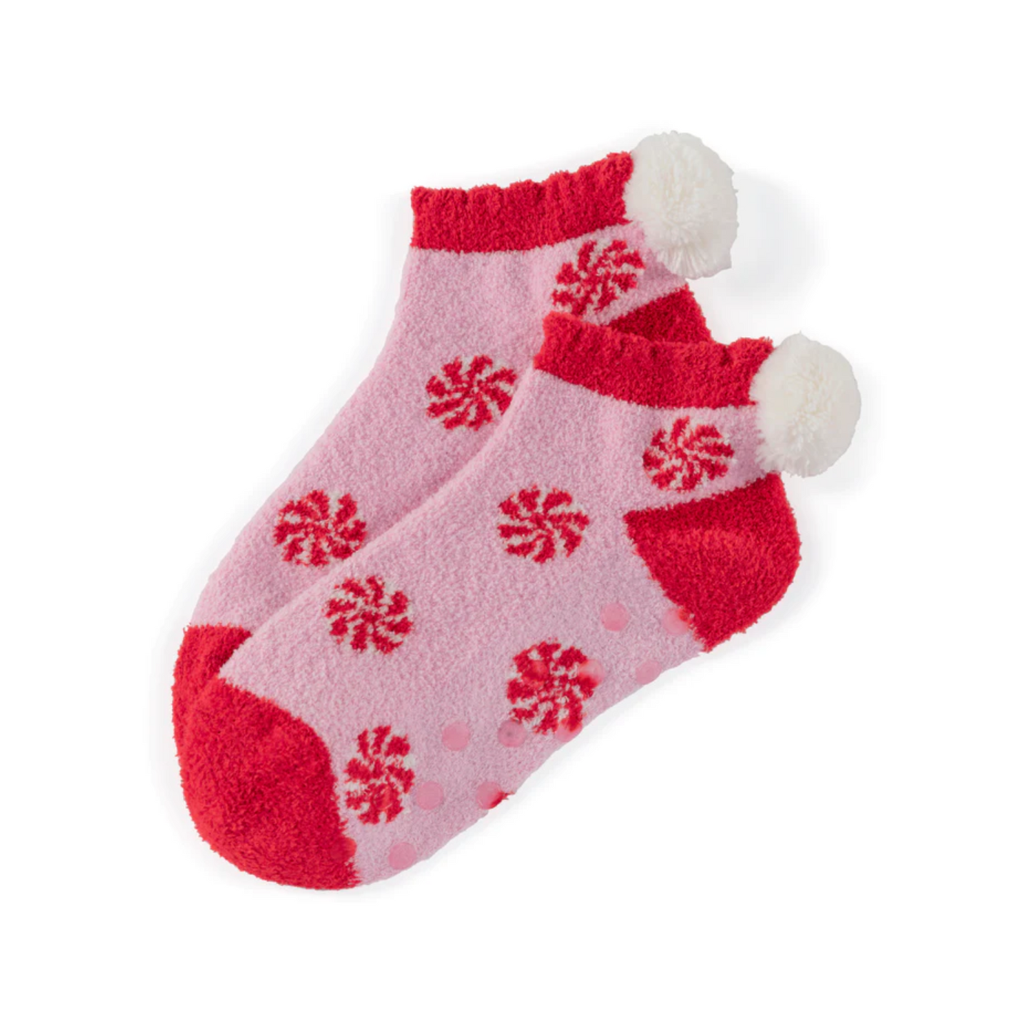 Peppermint Pom-Pom Socks