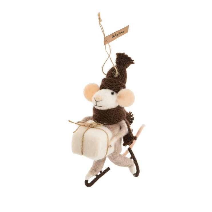 Holiday Felt Mice Ornaments