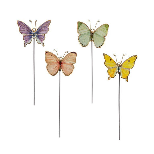 Small Metal Butterfly Plant Stakes