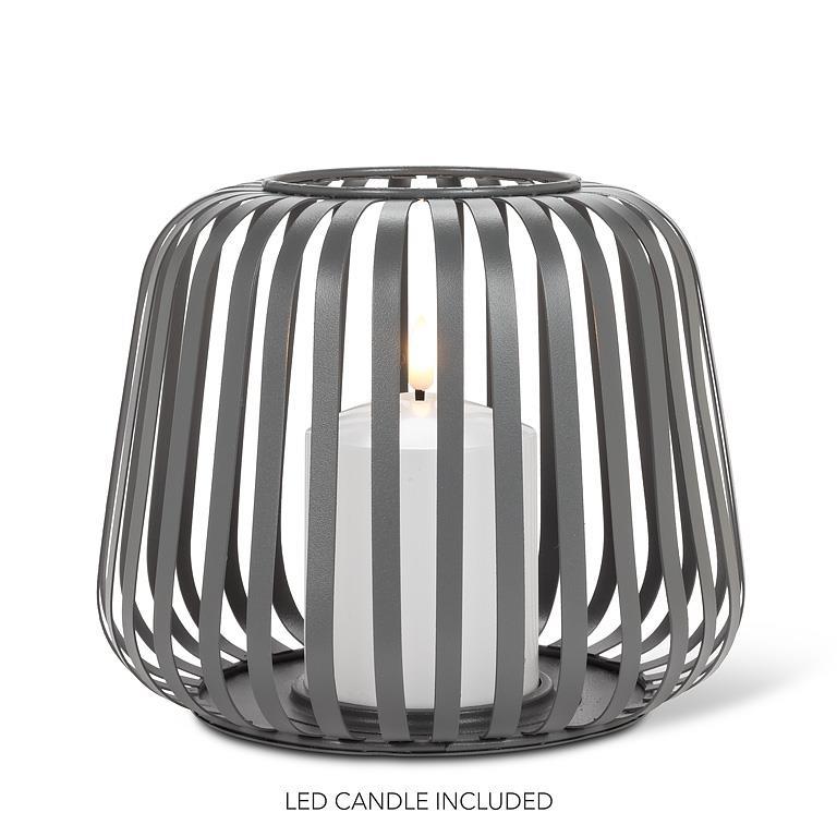 Small Cage Lantern with LED Candle