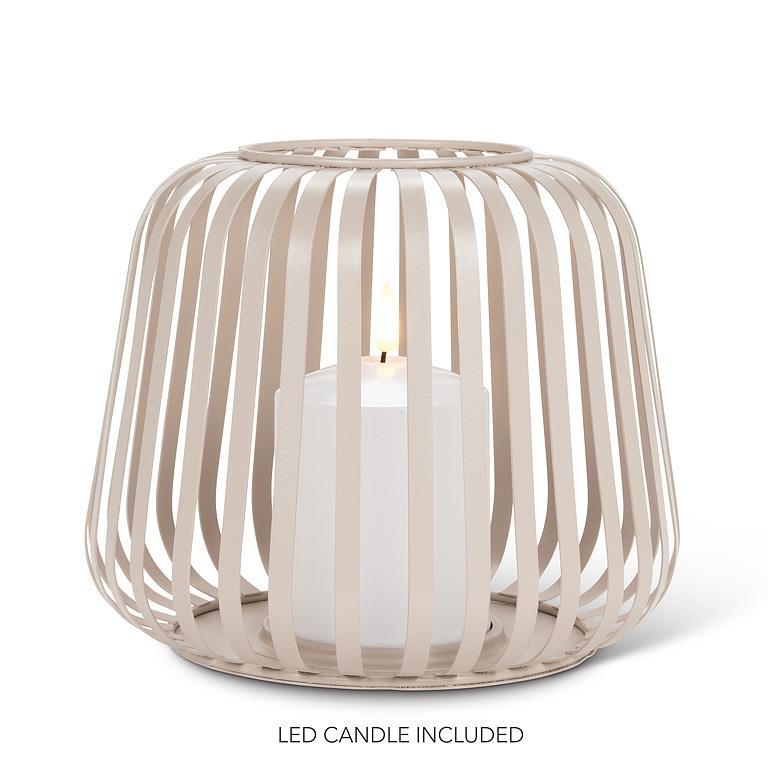 Small Cage Lantern with LED Candle