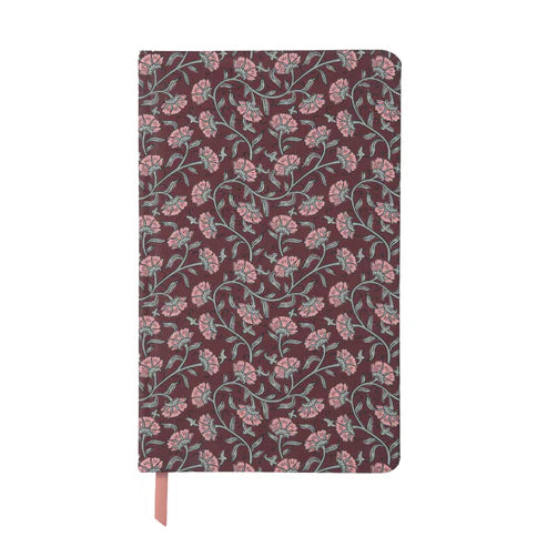 Soft Touch Journal - Burgundy Vintage Floral