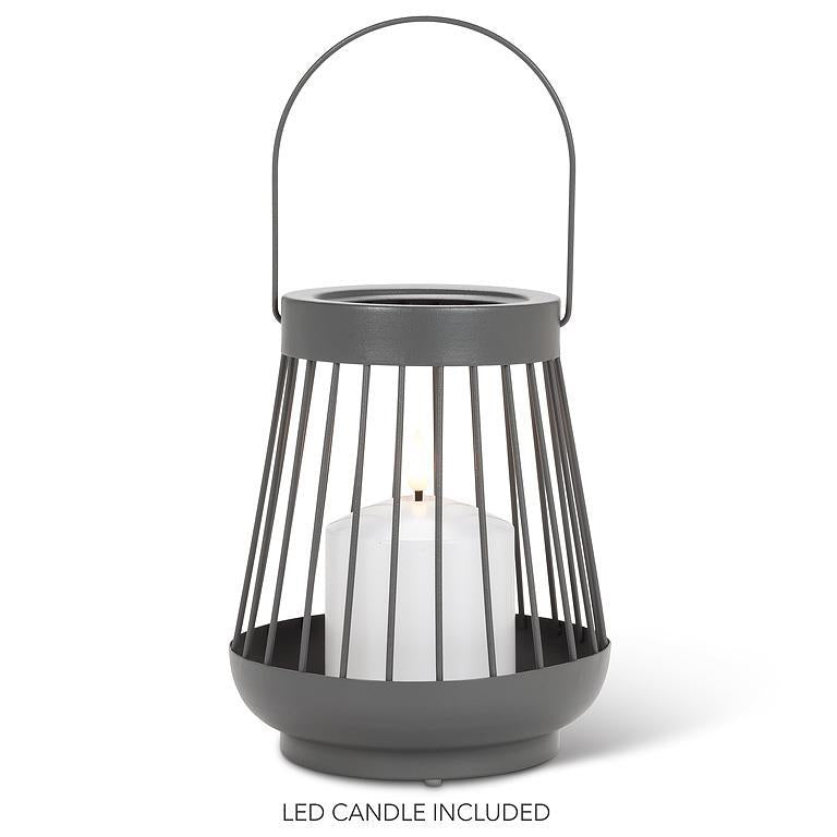 Spoke Lantern with LED Candle