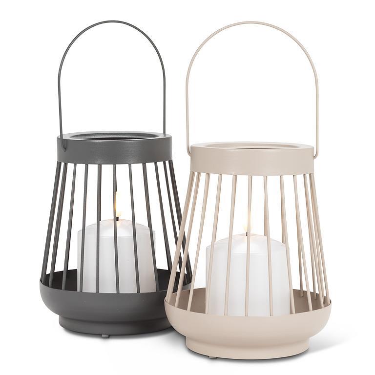 Spoke Lantern with LED Candle