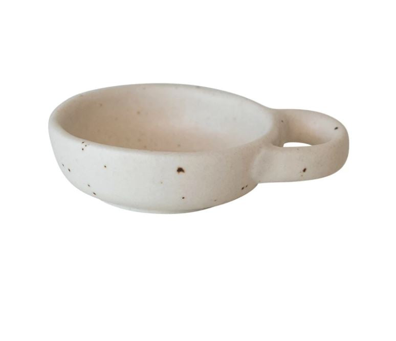 Stoneware Dish with Handle