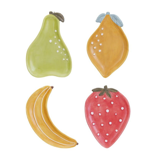 Stoneware Fruit Plates