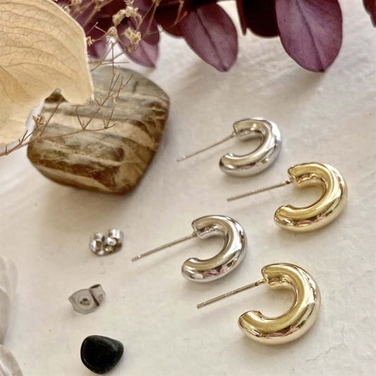 Tala 12mm Chunky Hoop Earrings