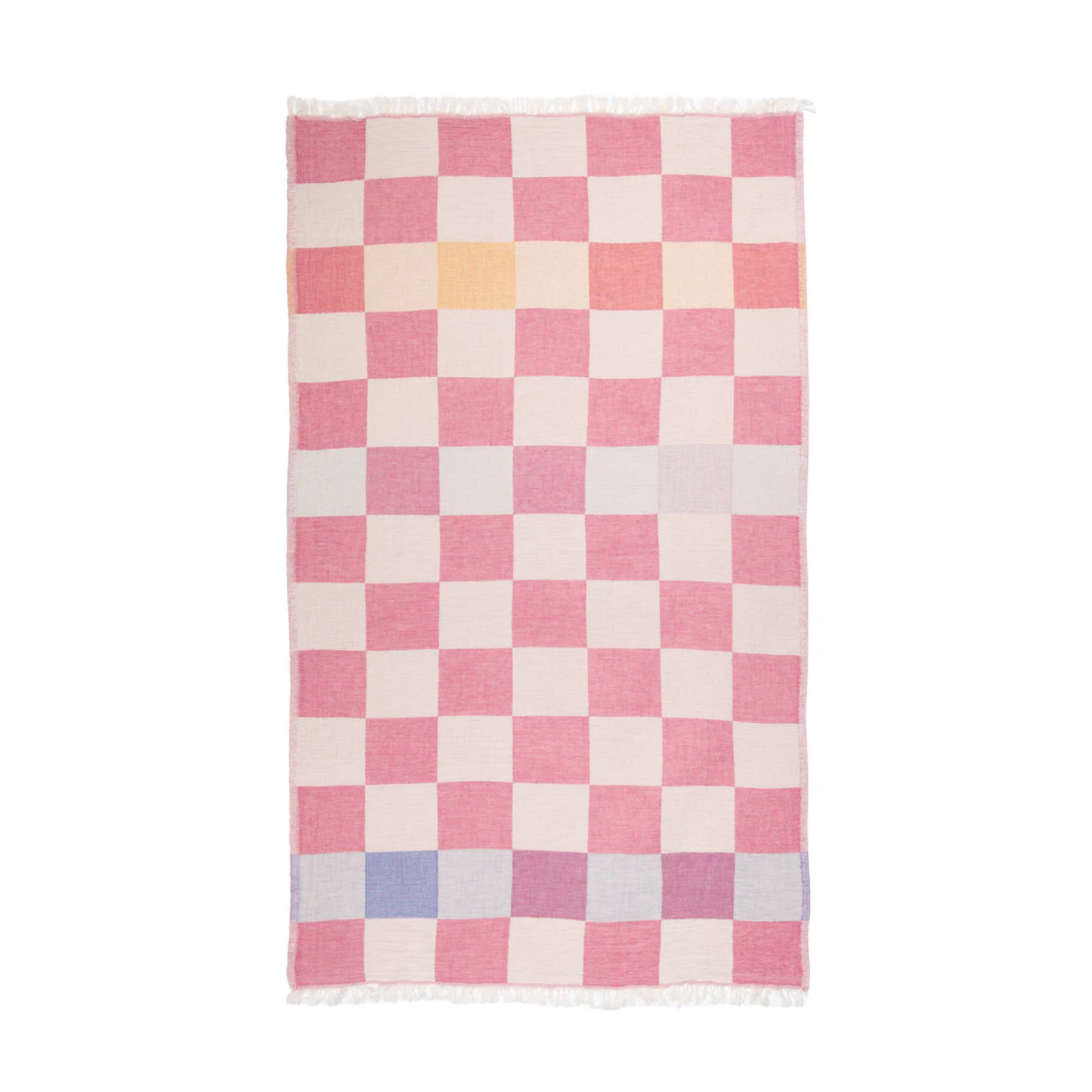 Beckon Checkered Turkish Beach Towel