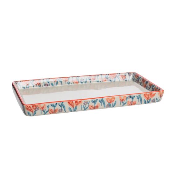 Hand-stamped Bathroom Trays