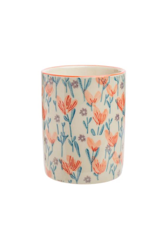 Hand-stamped Toothbrush Holders