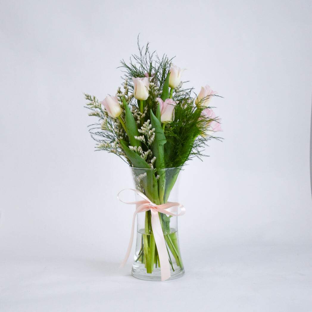 Bunch of Tulips in a Vase