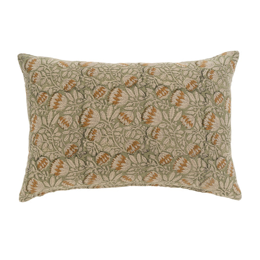 Varanasi Block Print Slub Pillow