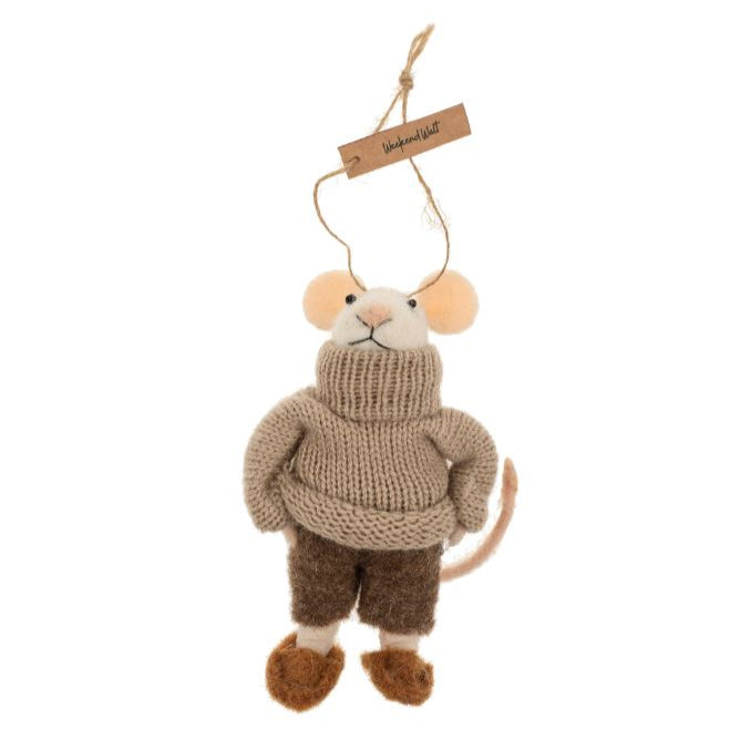 Holiday Felt Mice Ornaments