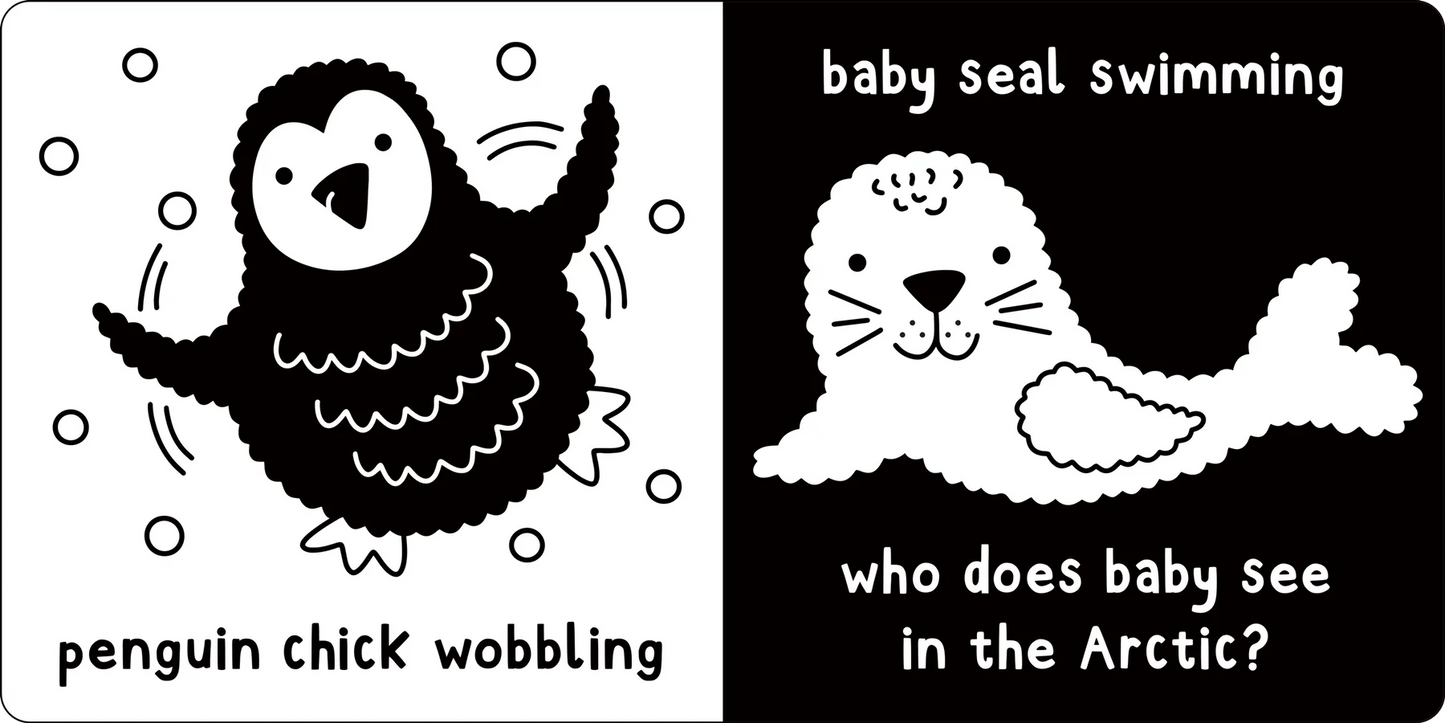 What Does Baby See? Baby Animals - A High-Contrast Board Book