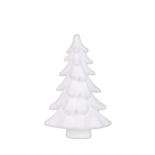 White Flocked Tabletop Tree