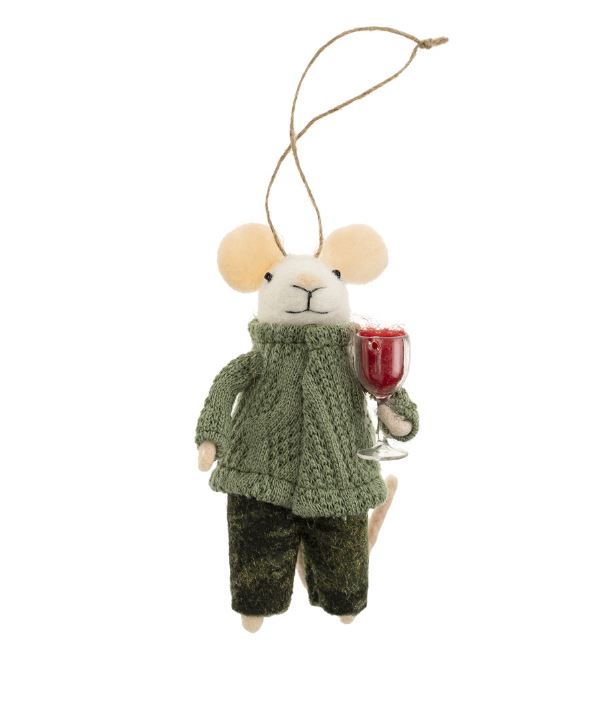 Holiday Felt Mice Ornaments
