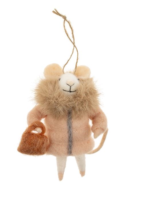 Holiday Felt Mice Ornaments