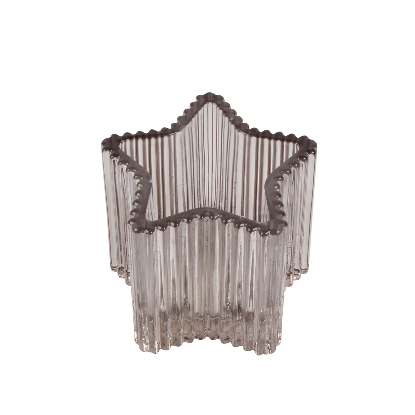 Glass Star Shaped Candle Holders