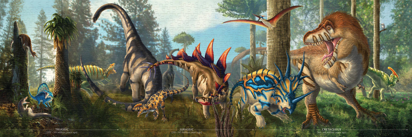 Age of the Dinosaurs Double Sided Jigsaw Puzzle