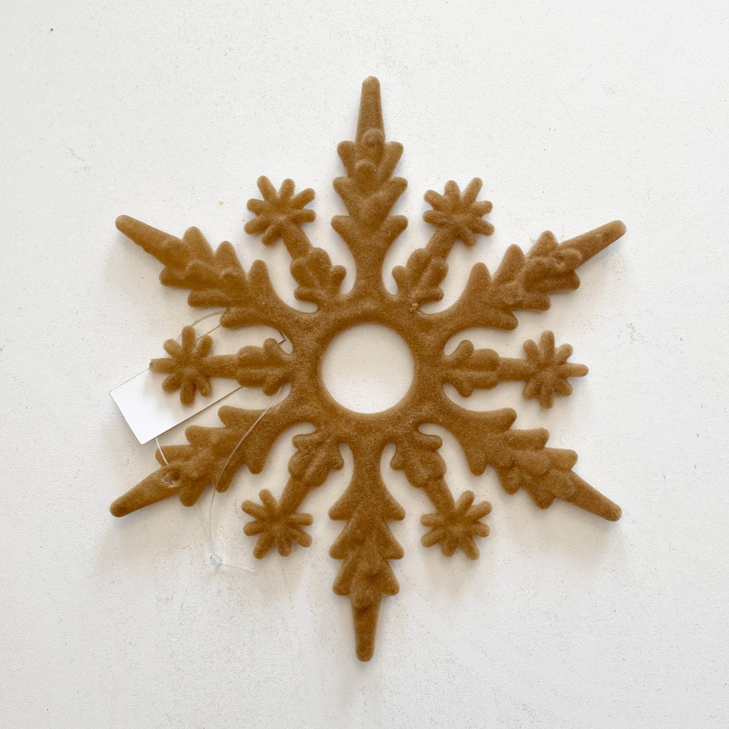 Flocked Snowflake Ornaments