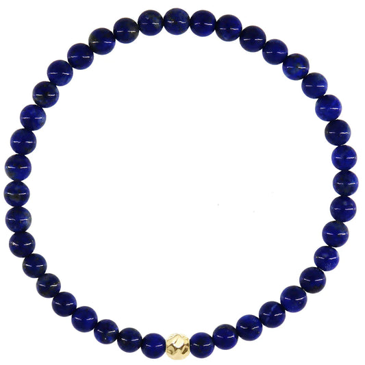 Dainty Peace Bracelet - Lapis Lazuli & Gold