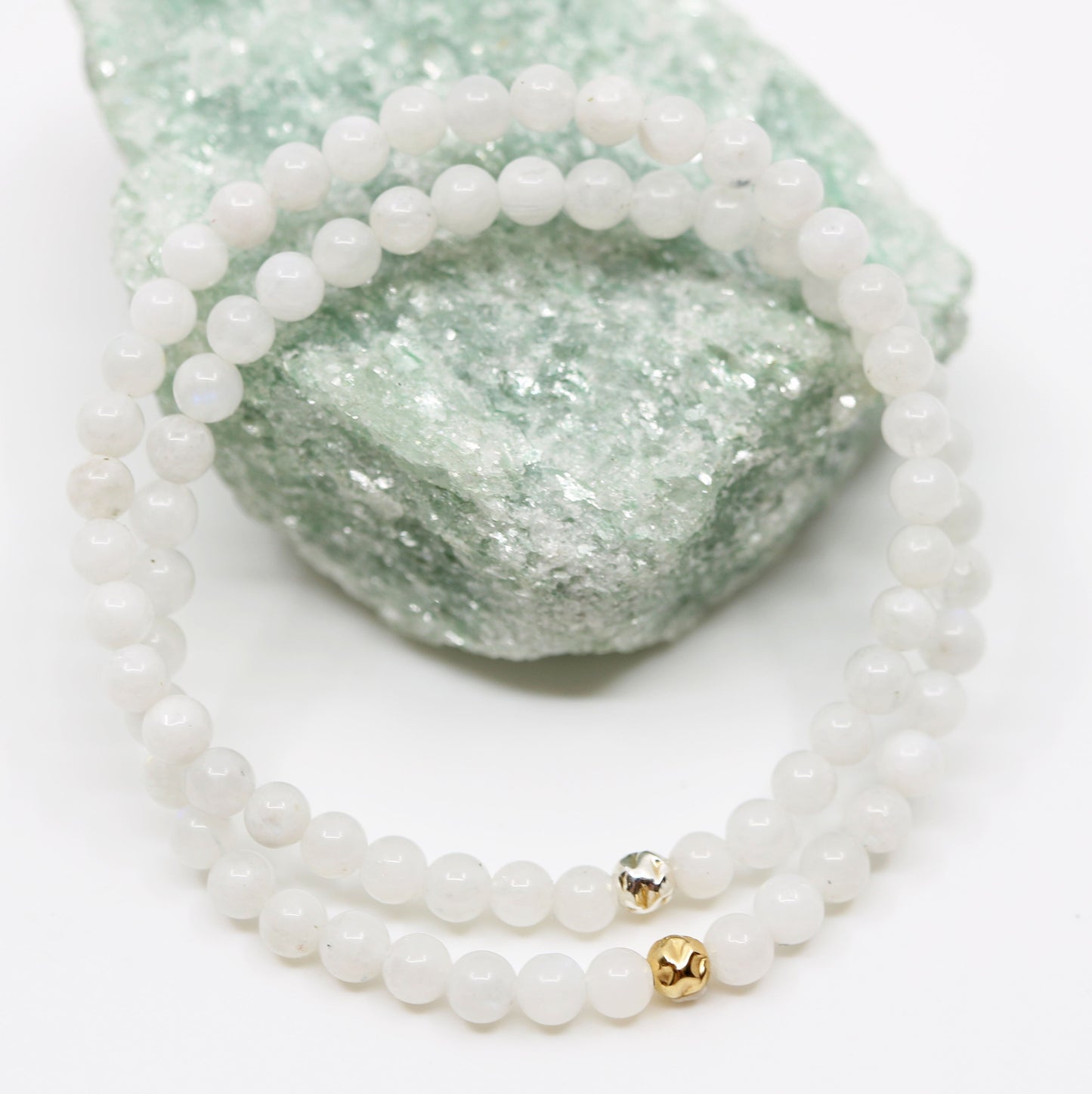 Dainty Balance and Intuition Bracelet - Moonstone