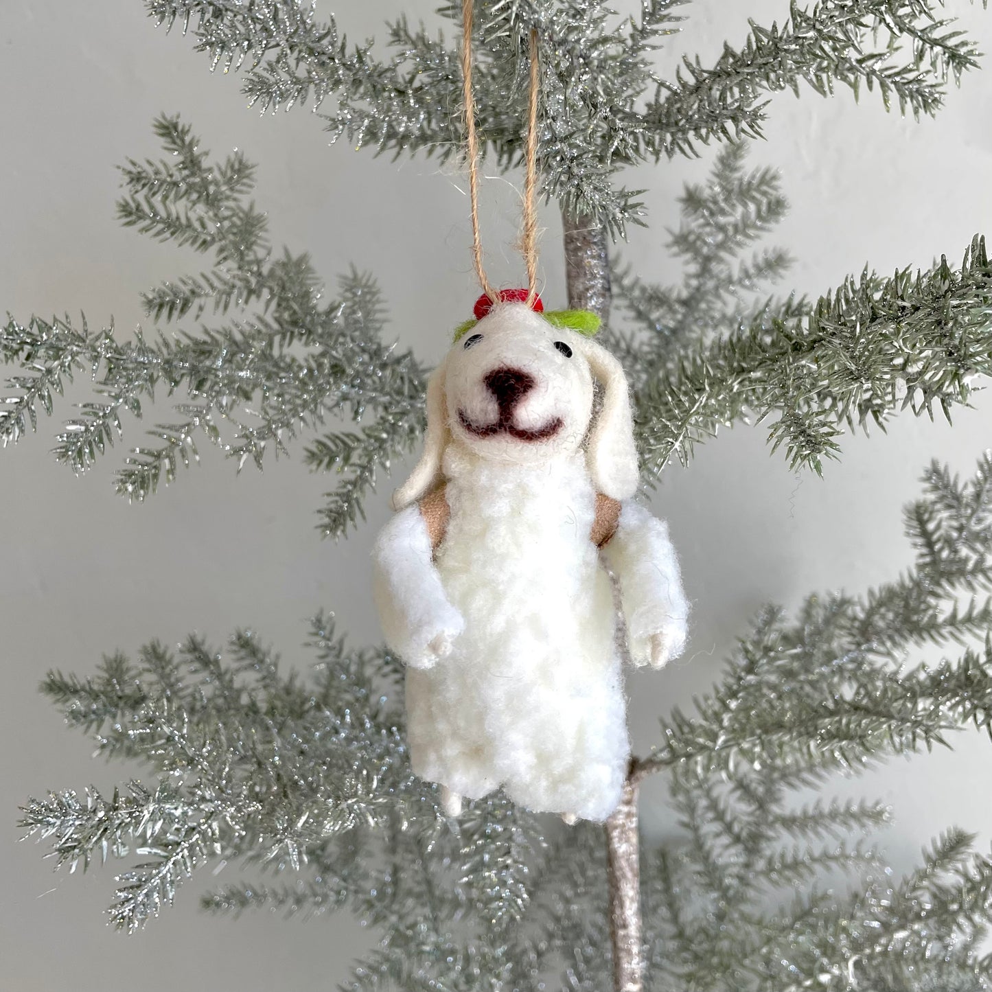 Felted Sheep Ornaments