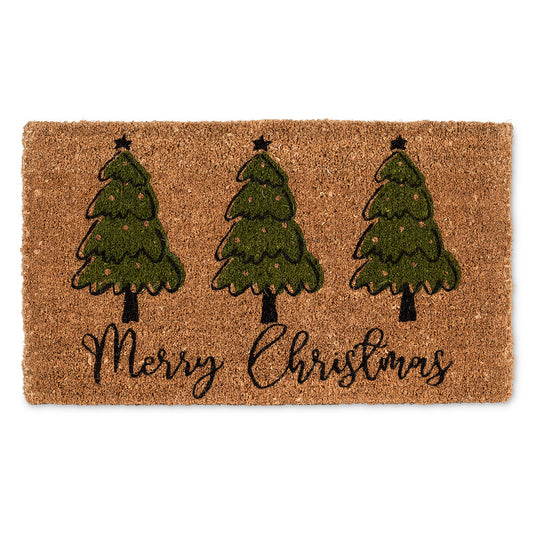 Tree Trio Christmas Doormat