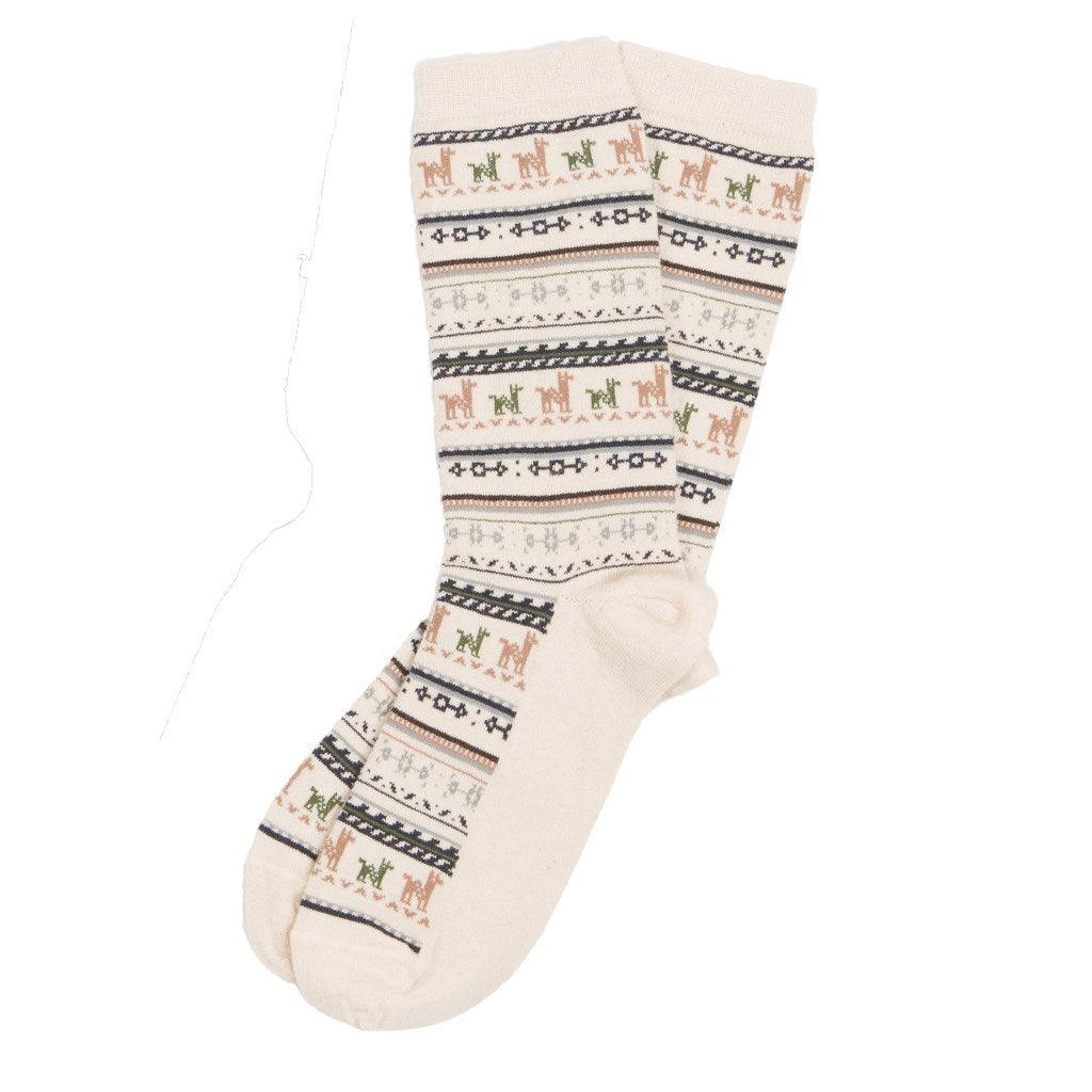 Baby Alpaca Print Socks